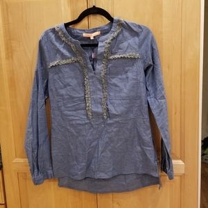 Anthropologie Vilagallo Jean Cotton Top SZ 6 NWT